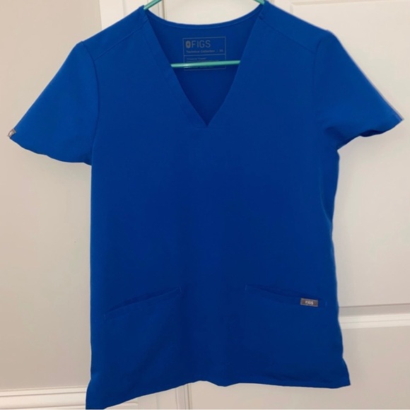 FIGS Casma Scrub Top Royal Blue XS - Picture 3 of 3